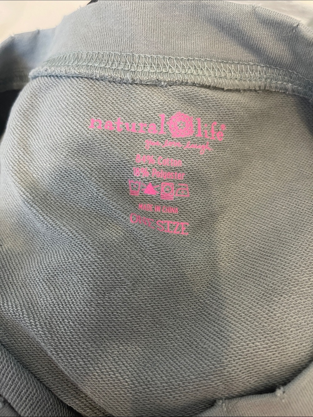 NATURAL LIFE Gray Tunic with Rainbow, Sun & Floral Graphics - Picture 3 of 3
